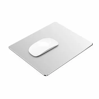 VAYDEER Mouse Большая алюминиевая игровая мышь Ультра и водонепроницаемая серебристая x 24 x Коврик, коврик, твердый, тонкий, двухсторонний, противоскользящий дизайн, (30 0,3 см) серебряный