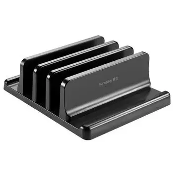 Vaydeer Пластиковая вертикальная подставка для ноутбука, регулируемая настольная док-станция для ноутбука, экономящая место, компьютерная подставка 3 в 1 Single slot