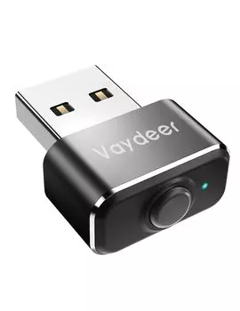 VAYDEER Супер Мини Металлическая Мышь Джиглер USB Порт Мышь Джиглер Мышь Эмулятор Мыши Автоматическое Перемещение с Поддержка Переключателя Драйвер Не Требуется чёрный