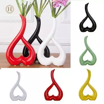 Ваза для цветов Цветочная ваза Фестивальный дом 3D Подарочное сердце зелёный