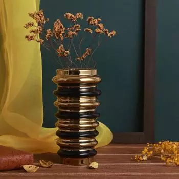 Ваза для цветов и растений (Разноцветный, 20 см X 8 см) - Керамическая ваза-горшок для гостиной, вазы для водных растений, домашний декор, украшение для обеденного стола