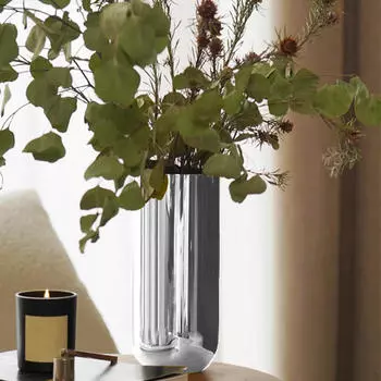 Ваза для цветов из нержавеющей стали, настольный декоративный контейнер для простых композиций