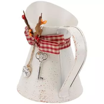 Ваза для цветов, металлическое ведро, кувшин, винтажный фермерский деревенский кувшин, французские вазы для цветов, центральные элементы, железный горшок для цветов, деревенское молоко