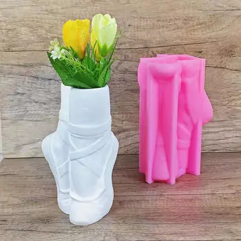 Ваза для цветов силиконовая модель украшения эпоксидная смола литье горшок для начинающих уникальная ручная работа