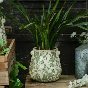 Ваза для домашнего рабочего стола, украшение, винтажная керамическая лампа, роскошь, высококачественный креативный художественный стиль, пасторальный, украшение для двора Perforated