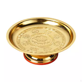 Ваза для фруктов на ножках, центральный держатель, буддийский поднос, лотос, подношение Будде 6 inch