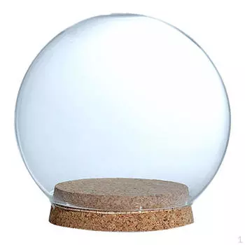 Ваза для консервации на деревянной основе Spherical B 10x6.5x9cm