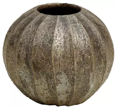 Ваза «Хечимон» в стиле «Сигараки», цветочная основа, ваза для одного цветка, черная, серебряная, керамика «Синоги» MR-M175