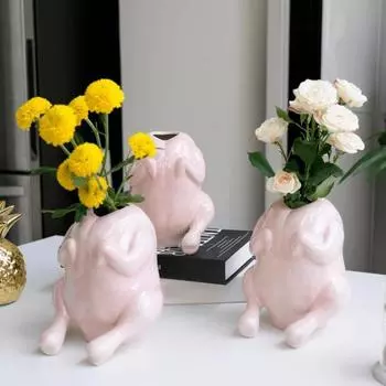 Ваза из индейки, смоляной горшок для цветов, ваза для цветов, настольная фигурка на День благодарения для свадьбы