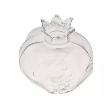 Ваза из красного гранатового стекла, прозрачная ваза для фруктов, креативная гидропонная ваза для цветов, настольная S прозрачный