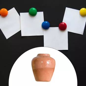 Ваза Магниты на холодильник Керамическая наклейка на холодильник Миниатюрная модель мебели Доска объявлений Red