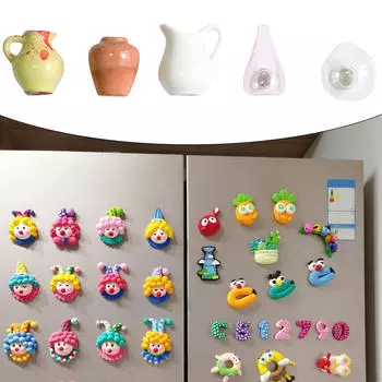 Ваза Магниты на холодильник Керамические наклейки на холодильник Декоративные принадлежности Диорамы Модель для Style A