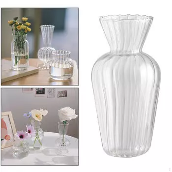 Ваза, прозрачный цветочный контейнер для свежесрезанных сухоцветов, центральная цветочная композиция на свадьбу