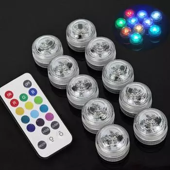 Ваза Vogue для вечеринки, украшения, праздника, свадьбы, RGB, 1 шт., новая, для дайвинга, высокое качество, сменная, 13 цветов, водонепроницаемая, светодиодная, с дистанционным управлением, декоративная лампа Remote Control