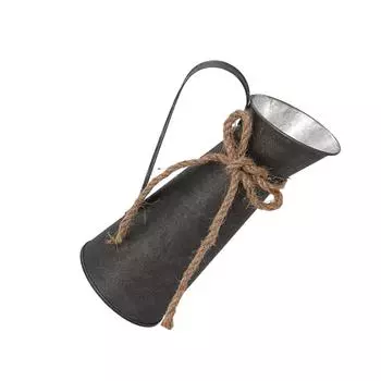 Ваза в деревенском стиле, функциональная и декоративная, металлический молочник, ваза в виде молочника, металлическая ваза для цветов