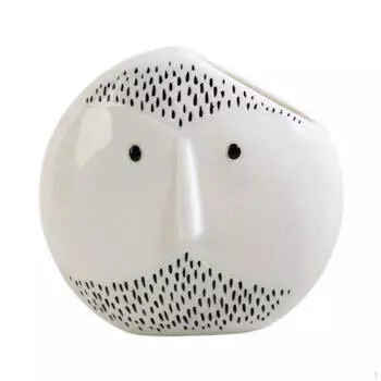 Ваза в форме человеческого лица, цветочный горшок, абстрактная статуя, держатель для цветов, керамический горшок для растений