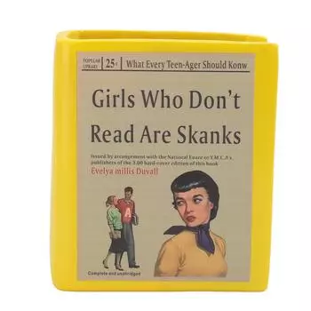 Ваза в форме книги, гладкая смоляная ваза в форме книги, декоративная, интересная ваза для офиса, библиотеки