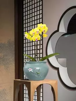 Ваза в китайском стиле, керамика под глазурью, неправильная форма, для дома, гостиной, двора, рабочего стола, украшение, свет, роскошь, бонсай