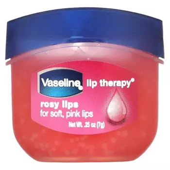 Вазелин, Lip Therapy, розовый бальзам для губ, 0,25 унции (7g)