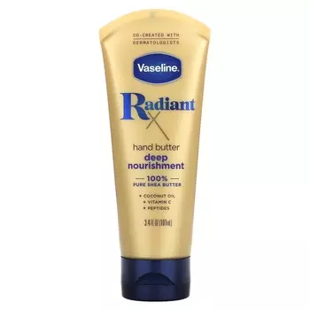 Вазелин, RadiantX, глубоко питательное масло для рук, 3,4 жидких унции (101 мл)