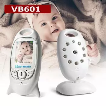 VB601 видеоняня, беспроводной 2,0-дюймовый ЖК-дисплей, няня, двусторонний разговор, ночное видение, температура, камера безопасности, няня, 8 колыбельных EU