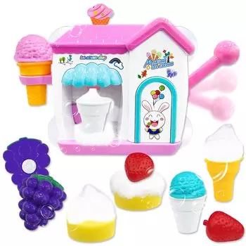 VBACALA Игрушка для ванны Игрушка для ванны Пушистик Мыльные пузыри Игра в пузыри Мягкая игрушка для мороженого Магазин мороженого Ролевые игры Ролевые игры Игра в ванну Игрушка для ванны