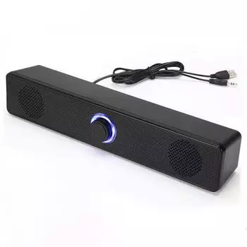 Vbestlife Компьютер USB Питание Настольный Проводной Звуковой Панель Громкий Звук Для Настольного ПК Ноутбука Планшета 3,5 мм Динамики, Динамики, Звук,
