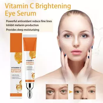 VC Brightening Eye Serum, осветляет темные круги, VC Eye Cream, мощный антиоксидант, подавляет выработку меланина, обеспечивает глубокое увлажнение, 20 г One Size