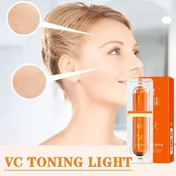 VC Five-fold Light Cream Natural No Fake White Brightening Cream Light Lazy 4-в-1 для девочек Ma X8V1 orange-30g