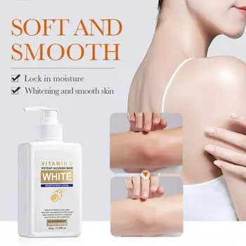 VC Whitening Body Lotion | Укрепляющий осветляющий крем для тела, лица, морщин и сухой кожи, поврежденной солнцем, против старения кожи One Size