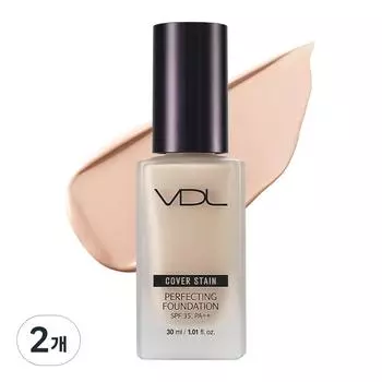 VDL Cover Stain Perfecting Foundation 30ml, A03, 2 pcs.