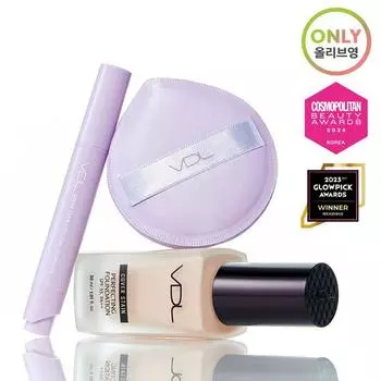 VDL Тональный крем для совершенствования покрытия Cover Stain 30 мл (+переносной фундамент, план слоёв/отдельный элемент) M01 (No. 17/Logi Porcelain)