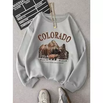 Вдохновение и путешествия 3D-печать с капюшоном женские винтажные толстовки с круглым вырезом осенняя толстовка большого размера простая удобная уличная одежда S