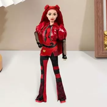 Вдохновленная фильмом красная статуэтка девушки из смолы, стоящая статуя женщины, скульптура персонажа фильма, домашний офис, книжная полка, украшение для рабочего стола, орнамент A