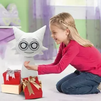 Вдохновленная игрой плюшевая игрушка-подушка кукла мягкая мягкая игрушка для детей уютный очаровательный игровой персонаж плюшевый подарок для фанатов белый