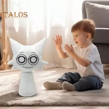 Вдохновленная игрой плюшевая игрушка-подушка кукла мягкая мягкая игрушка для детей уютный очаровательный игровой персонаж плюшевый подарок для фанатов белый