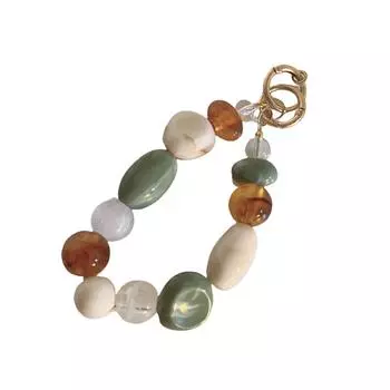 Вдохновленный Кореей браслет из бусин, цепочка-шарм для телефона и сумки, модный брелок, разноцветный кулон для наушников