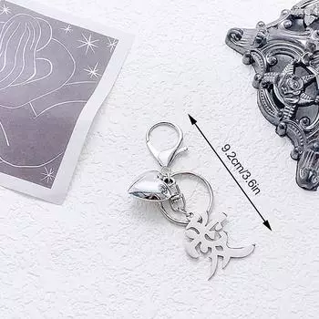 Вдохновленный любовью китайский иероглиф любовь кулон брелок сплав любовь сердце брелок для пар влюбленных подарок на день рождения