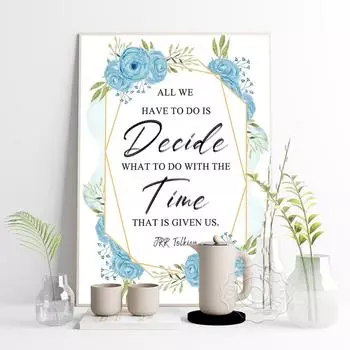Вдохновляющие цитаты, Художественная печать, Плакаты, Цветочные таблички, Настенные росписи, Вдохновляющие картины маслом 21cm30cm NoFrame