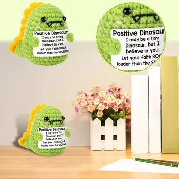 Вдохновляющие подарки ручной работы, связанные крючком, снятие эмоционального стресса, поддержка, поощрение, веселье, милые позитивные подарки в виде слона