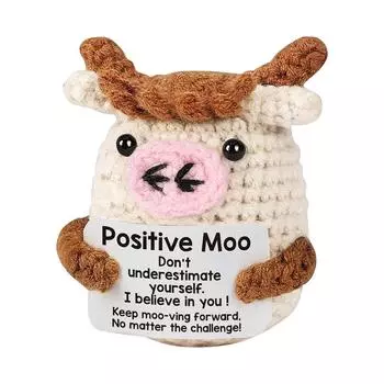 Вдохновляющие позитивные животные - маленькие напоминания ручной работы, эмоциональный подъем, поддержка психического здоровья, вязаный ленивец One Size