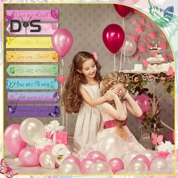 Вдохновляющие слова, подвесное украшение для девочек-подростков, спальня, гостиная, настенный знак, деревянная доска, вешалка, украшение B