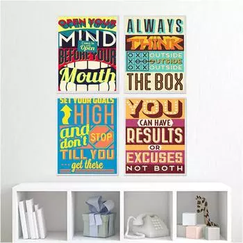 Вдохновляющий цифровой абстрактный плакат, художественная стена, современная живопись на холсте и гравюра, офис, гостиная, скандинавское украшение для дома 21cm30cm No Frame