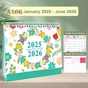 Вдохновляющий держатель настольного календаря 2025 года, мотивирующий декор офиса, позитивная цитата, креативная композиция календаря, календарь, заметки, планировщик, органайзер A