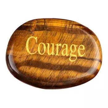 Вдохновляющий Палмстоун Гравированный Кристалл Агат Камень для Беспокойства для Снятия Тревоги Памятный Сувенир Дружбы Натуральные Карманные Подарки для Осознанности