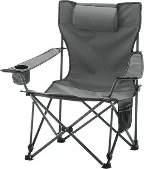 VECELO Outdoor Outdoor Складной Компактный Кемпинг Кемпинговый Прохладный Стул с Чашкой Solo Camping Completed Convergence Storage Bag Удобный для загрузки Емкость серый