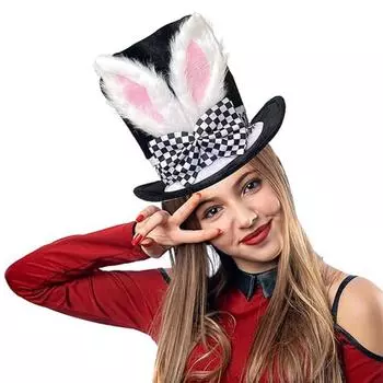 Вечеринка Кроличьи Уши Шапка Забавный Пасхальный Кролик Косплей Реквизит Творческий Хэллоуин