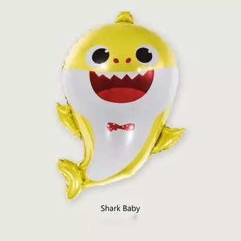 Вечеринка Малыш Акуленок Гелиевые Шары Семья Акул Фольгированные Шары Тематические Принадлежности для Вечеринки