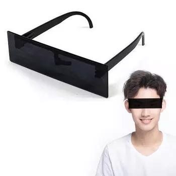 Вечеринка Смешная Необычная Мозаика Черная Повязка На Глаза Стекло Смешная Фото Шутка Смешной Выберите [ADOFUN] Солнцезащитные Очки, Солнцезащитные Очки, Очки, Солнцезащитные Очки, Глаза, Линии, чёрный