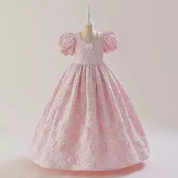 Вечернее и свадебное платье для девочек-цветочниц с юбкой-пачкой — идеально подходит для игры на фортепиано 120 cm